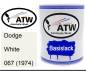 Preview: Dodge, White, 067 (1974): 1L Lackdose, von ATW Autoteile West.